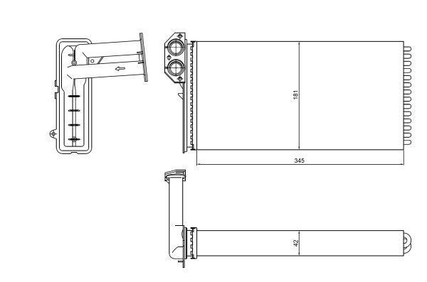 Radiateur de chauffage NRF B.V. ref. 54320