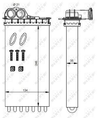 Radiador de calefacción NRF B.V. ref. 54332