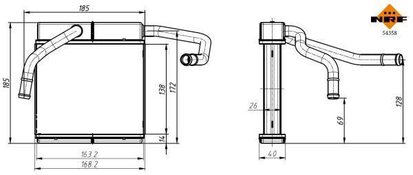 Radiador de aquecimento NRF B.V. ref. 54358