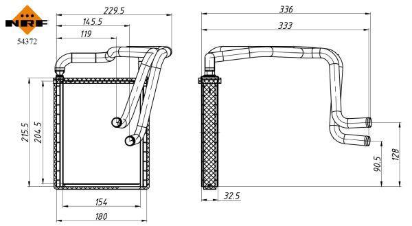 Radiador de aquecimento NRF B.V. ref. 54372
