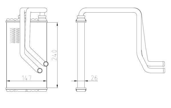 Radiador de aquecimento NRF B.V. ref. 54387