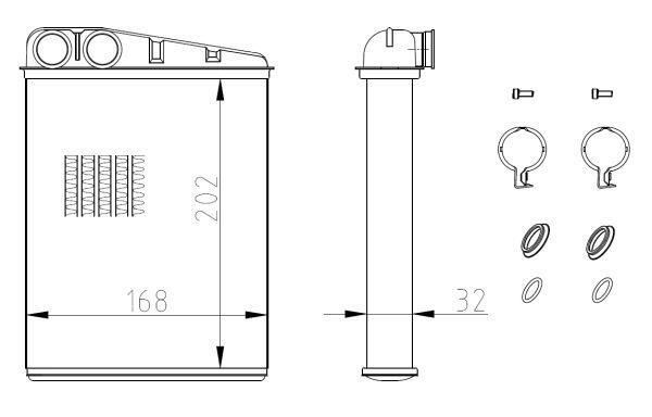 Radiador de aquecimento NRF B.V. ref. 54410