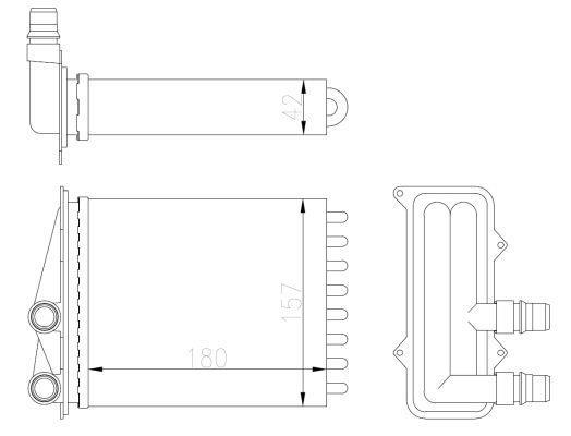 Radiador de aquecimento NRF B.V. ref. 54412