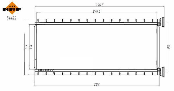 Radiateur de chauffage NRF B.V. ref. 54422