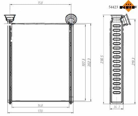 Radiador de aquecimento NRF B.V. ref. 54423