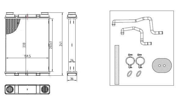 Radiador de aquecimento NRF B.V. ref. 54429