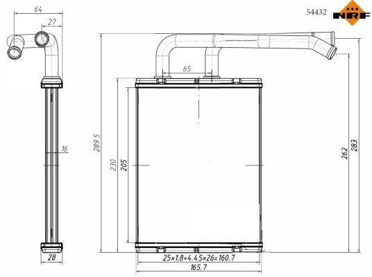 Radiador de aquecimento NRF B.V. ref. 54432