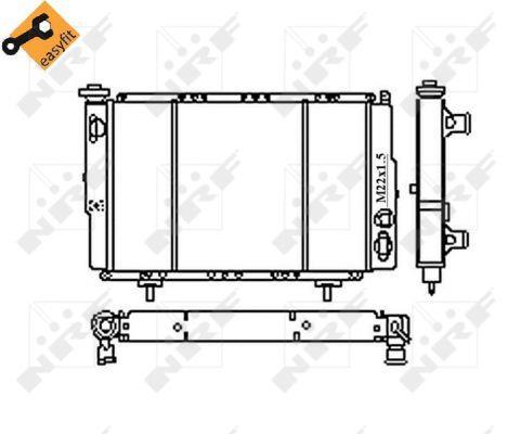 Radiateur moteur (Radiateur de refroidissement) NRF B.V. ref. 54683