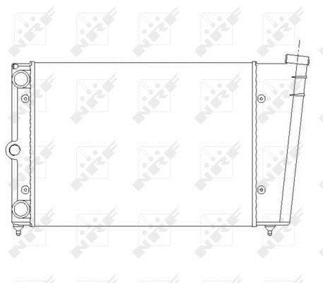 Radiador, refrigeración del motor NRF B.V. ref. 54691