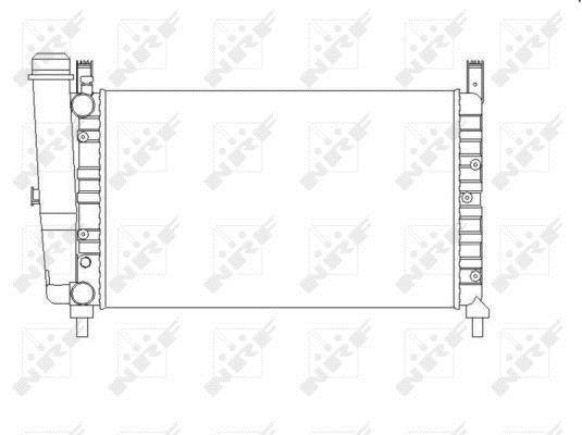 Radiador, refrigeración del motor NRF B.V. ref. 54701