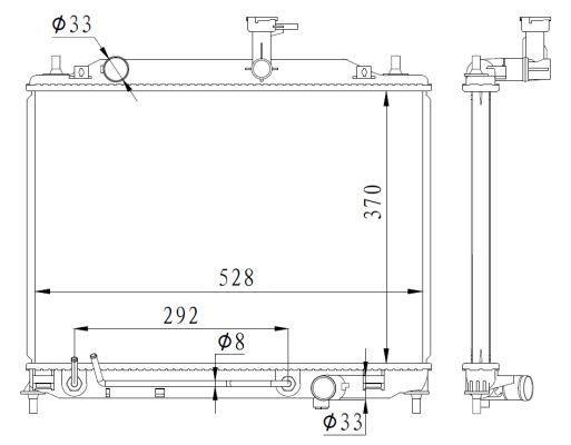 Radiateur moteur (Radiateur de refroidissement) NRF B.V. 550015