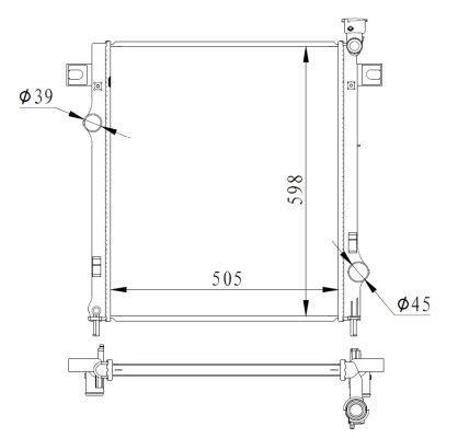 Radiateur moteur (Radiateur de refroidissement) NRF B.V. 550037