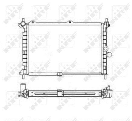 Radiador, refrigeración del motor NRF B.V. ref. 55308