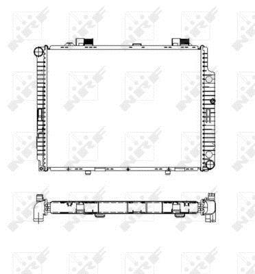 Radiador, refrigeración del motor NRF B.V. ref. 55331