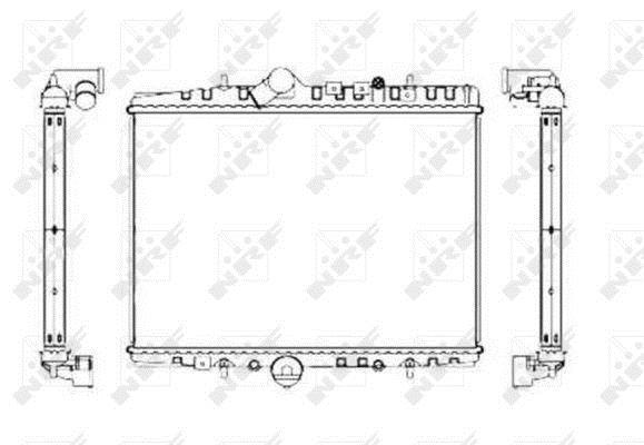 Radiador, refrigeración del motor NRF B.V. ref. 55346