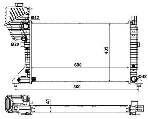 Radiador motor NRF B.V. 55348A