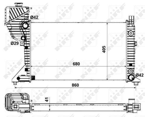 Radiateur moteur (Radiateur de refroidissement) NRF B.V. 55349A