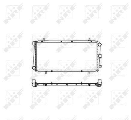 Radiateur moteur (Radiateur de refroidissement) NRF B.V. ref. 55439