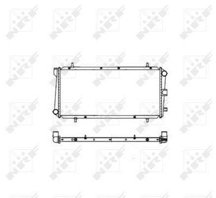 Radiateur moteur (Radiateur de refroidissement) NRF B.V. ref. 55439