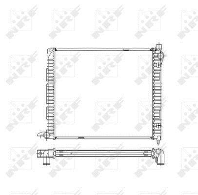 Radiador, refrigeración del motor NRF B.V. ref. 55445