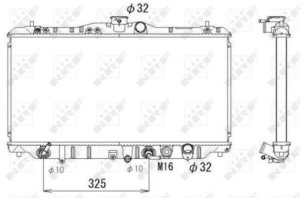 Radiateur moteur (Radiateur de refroidissement) NRF B.V. 556708