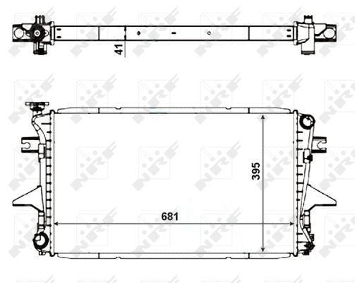 Radiador motor NRF B.V. 56061