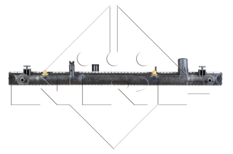 Radiador, refrigeración del motor NRF B.V. ref. 56108