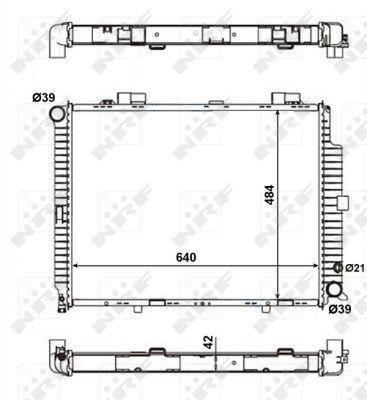 Radiateur moteur (Radiateur de refroidissement) NRF B.V. 56139