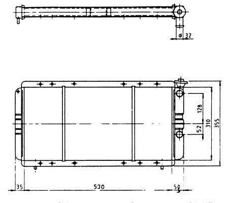 Radiador, refrigeración del motor NRF B.V. ref. 57323