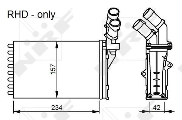 Radiador de aquecimento NRF B.V. ref. 58034