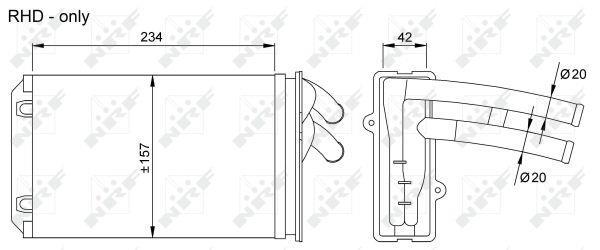 Radiador de calefacción NRF B.V. ref. 58035