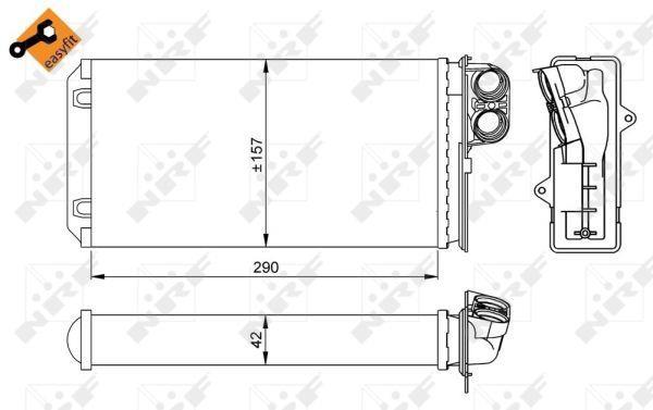 Radiador de calefacción NRF B.V. ref. 58036