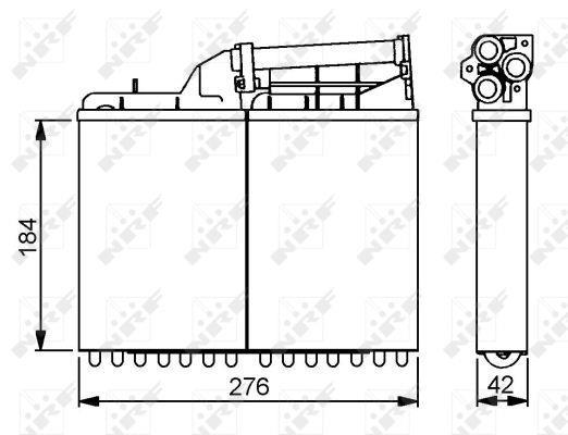 Radiador de aquecimento NRF B.V. ref. 58053