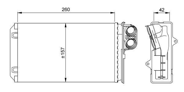 Radiateur de chauffage NRF B.V. 58062