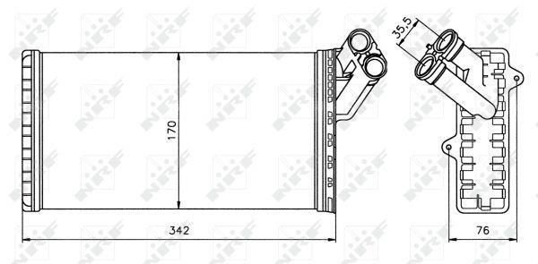 Radiador de aquecimento NRF B.V. ref. 58066