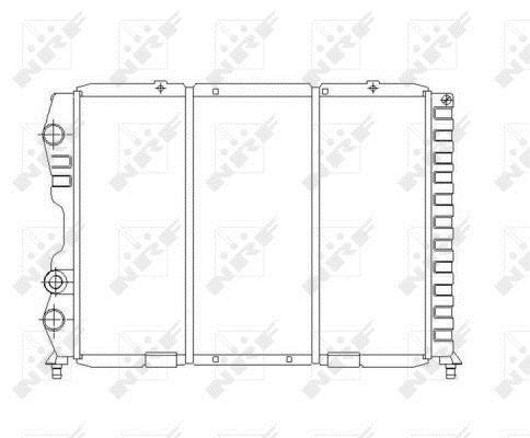 Radiateur moteur (Radiateur de refroidissement) NRF B.V. ref. 58083