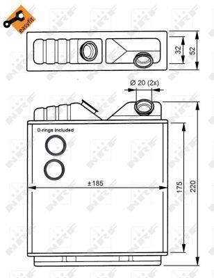 Radiador de calefacción NRF B.V. ref. 58146