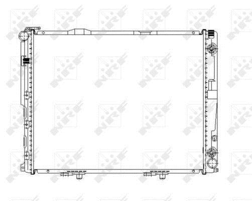 Radiador, refrigeración del motor NRF B.V. ref. 58156