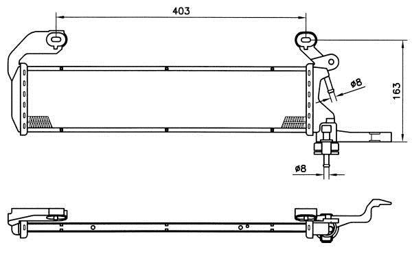 Radiateur moteur (Radiateur de refroidissement) NRF B.V. 58157