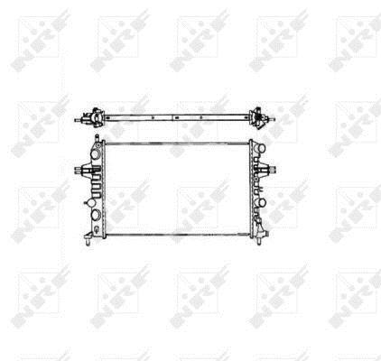 Radiateur moteur (Radiateur de refroidissement) NRF B.V. 58176