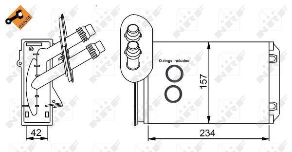 Radiateur de chauffage NRF B.V. ref. 58223