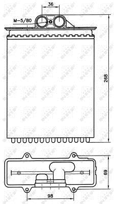 Radiateur de chauffage NRF B.V. ref. 58255