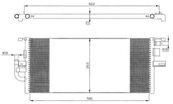 Radiateur moteur (Radiateur de refroidissement) NRF B.V. 58256