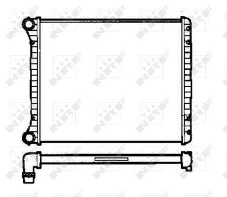 Radiador, refrigeración del motor NRF B.V. ref. 58258