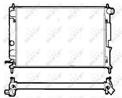 Radiador, refrigeración del motor NRF B.V. ref. 58290