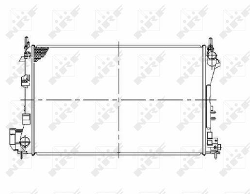 Radiateur moteur (Radiateur de refroidissement) NRF B.V. 58293