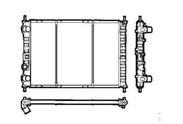 Radiateur moteur (Radiateur de refroidissement) NRF B.V. 58302