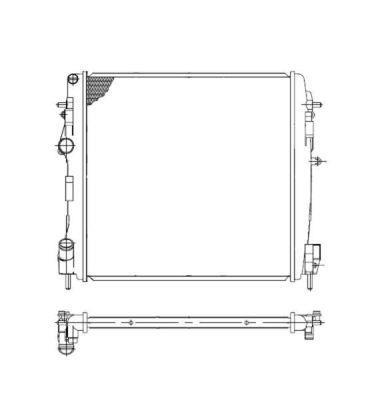 Radiador, refrigeración del motor NRF B.V. ref. 58317
