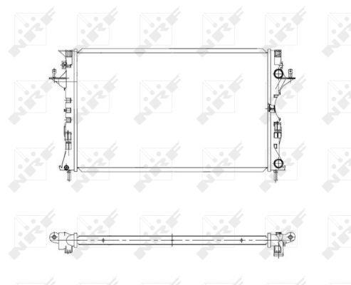 Radiador, refrigeración del motor NRF B.V. ref. 58319