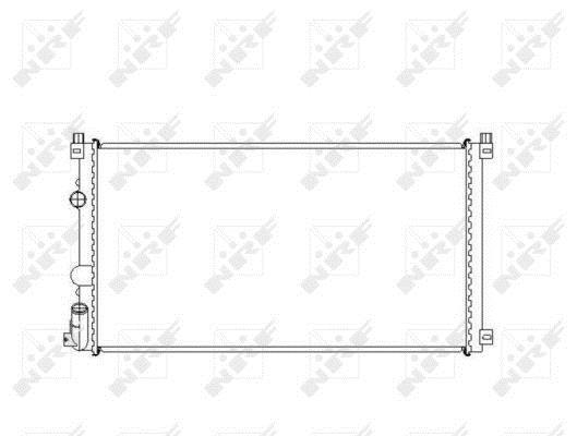 Radiateur moteur (Radiateur de refroidissement) NRF B.V. 58322